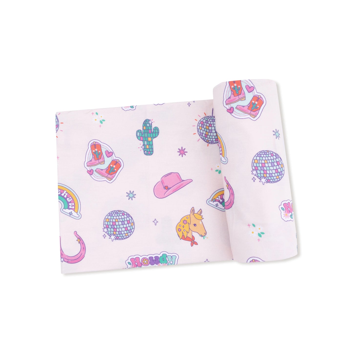 Swaddle Blanket - Disco Cowgirl