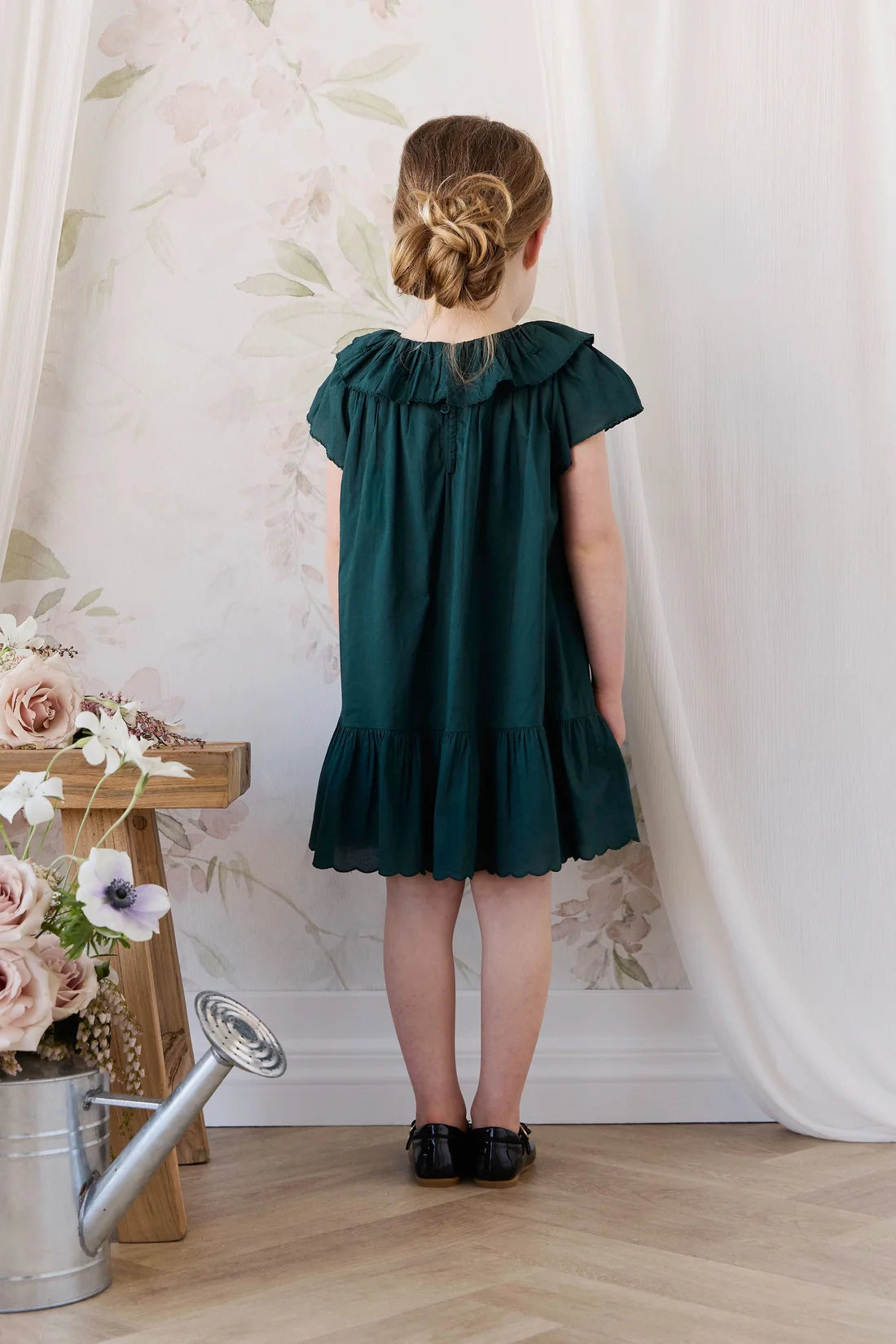 Calianna Dress - Deep Fern