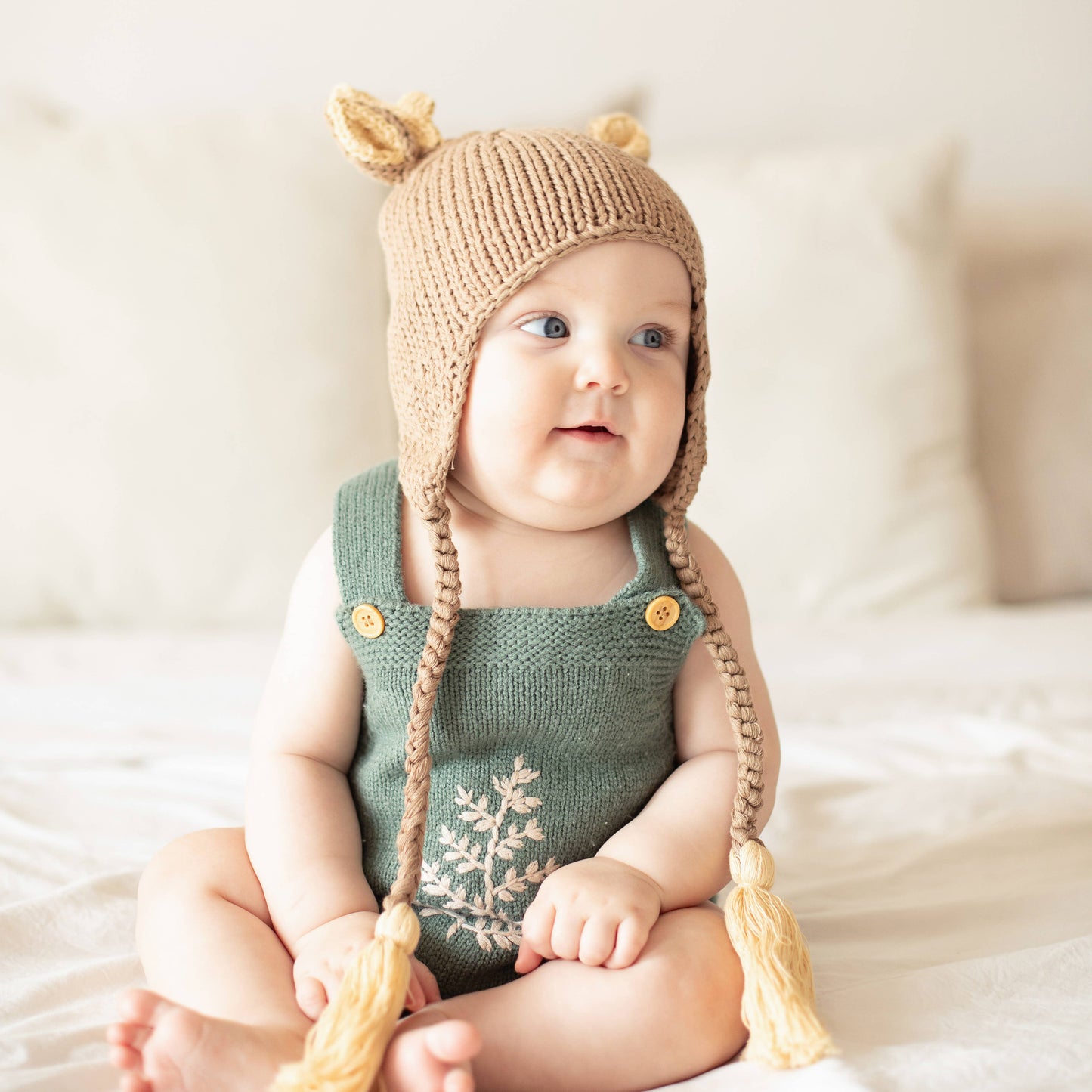 Knit Beanie - Tan Buck