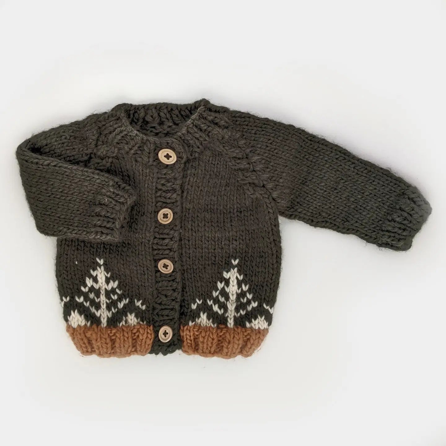 Knit Cardigan - Forest Loden