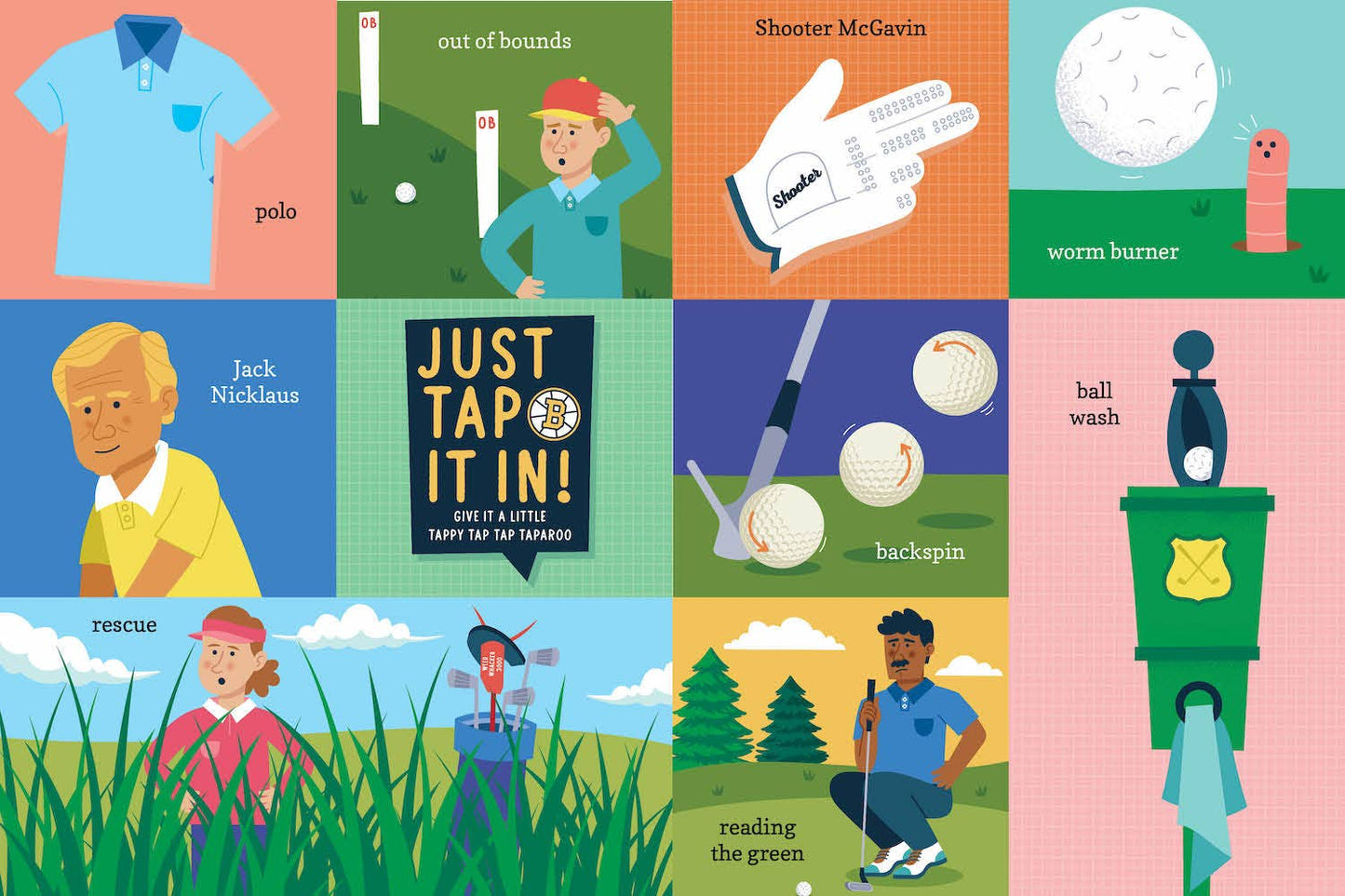 100 first words for little golfers