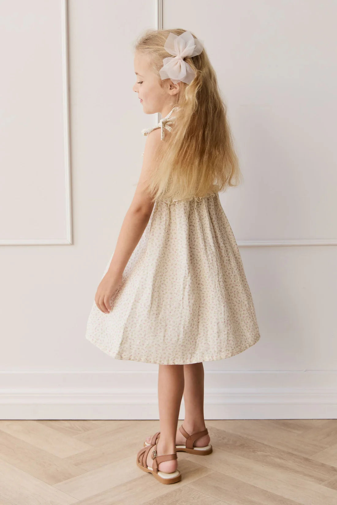 fairy bow - soft misty rose