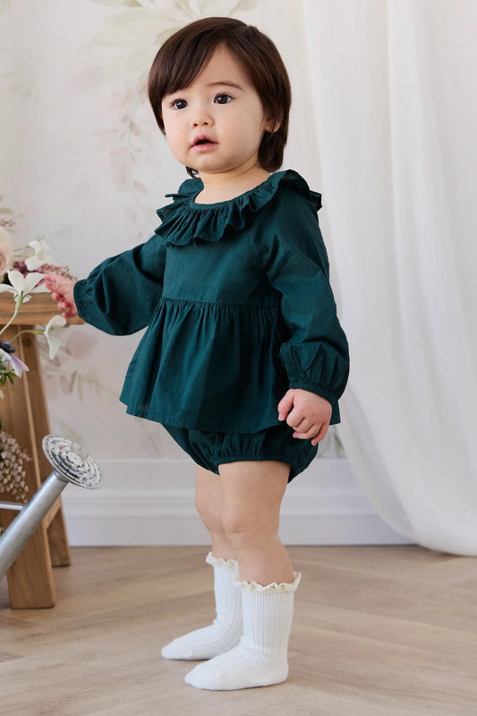 Hartlen Playsuit - Deep Fern