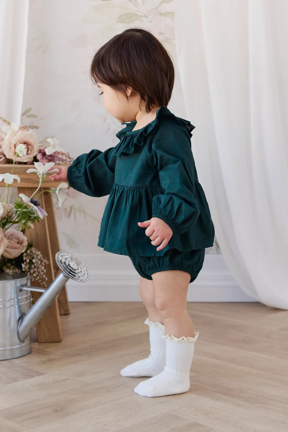 Hartlen Playsuit - Deep Fern