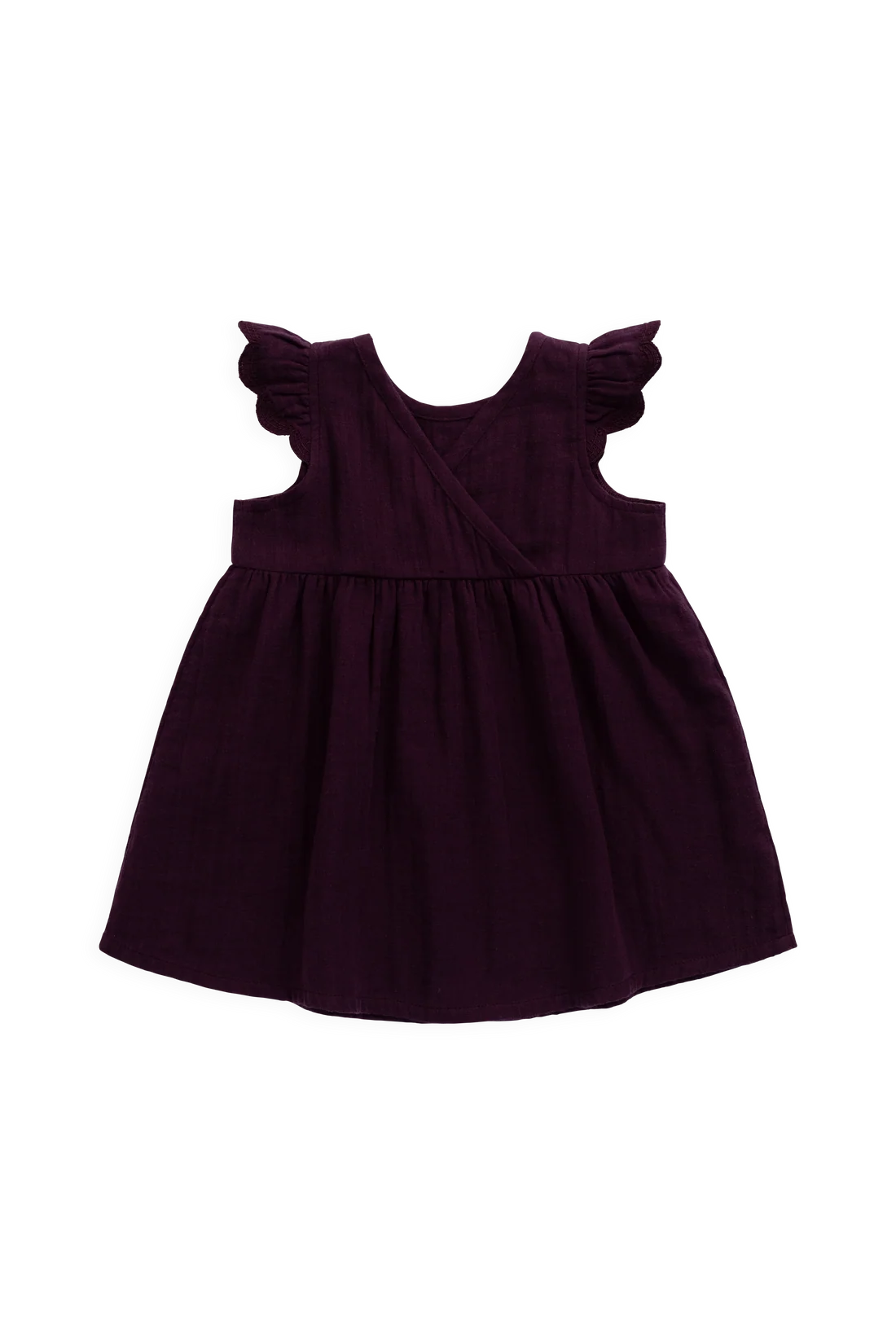 Muslin Lace Dress - Fig
