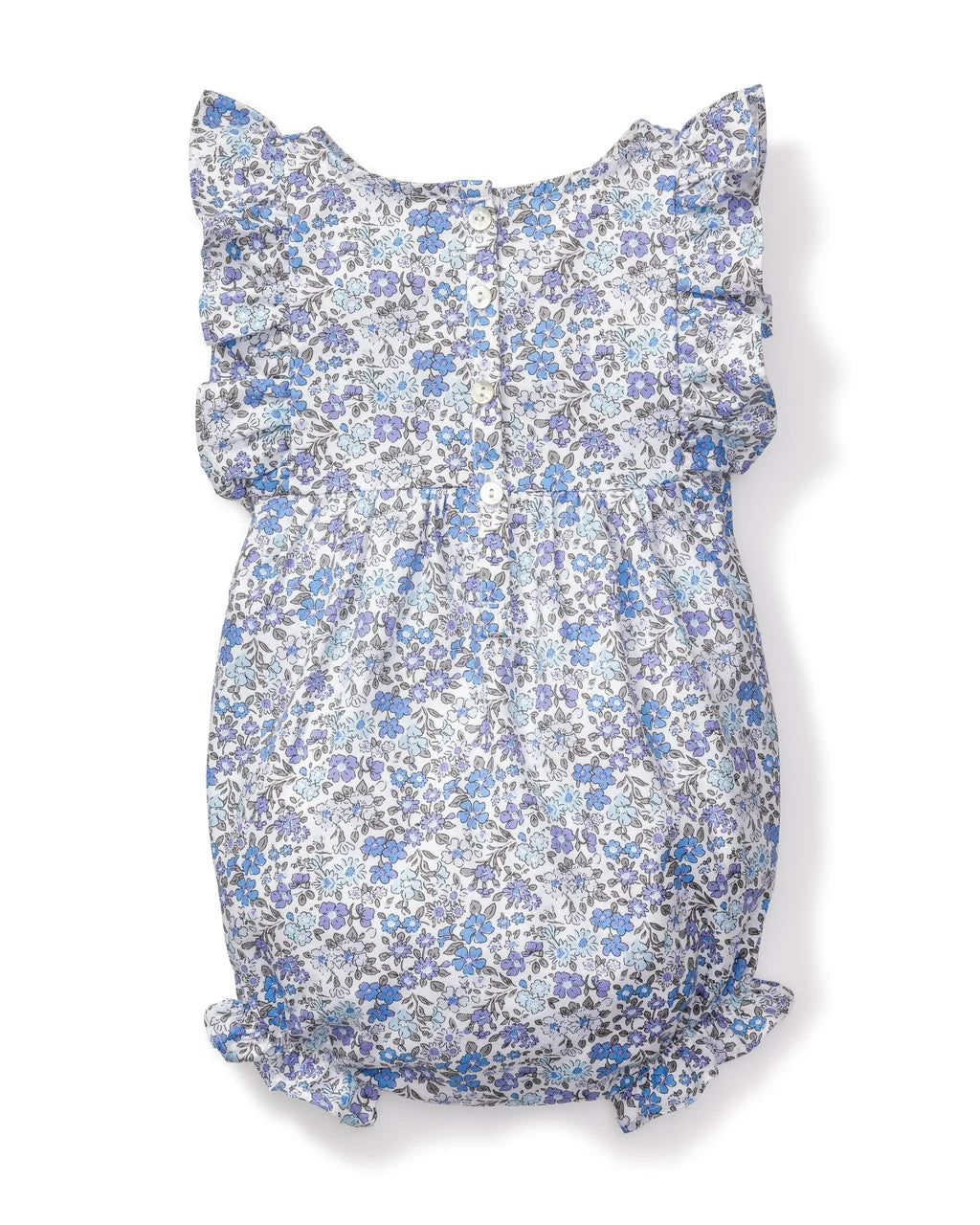 Ruffled Romper - Fleur D'Azur