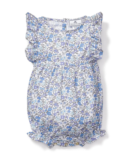 Ruffled Romper - Fleur D'Azur