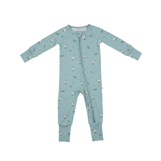 silly goose - bamboo 2-way convertible zip romper