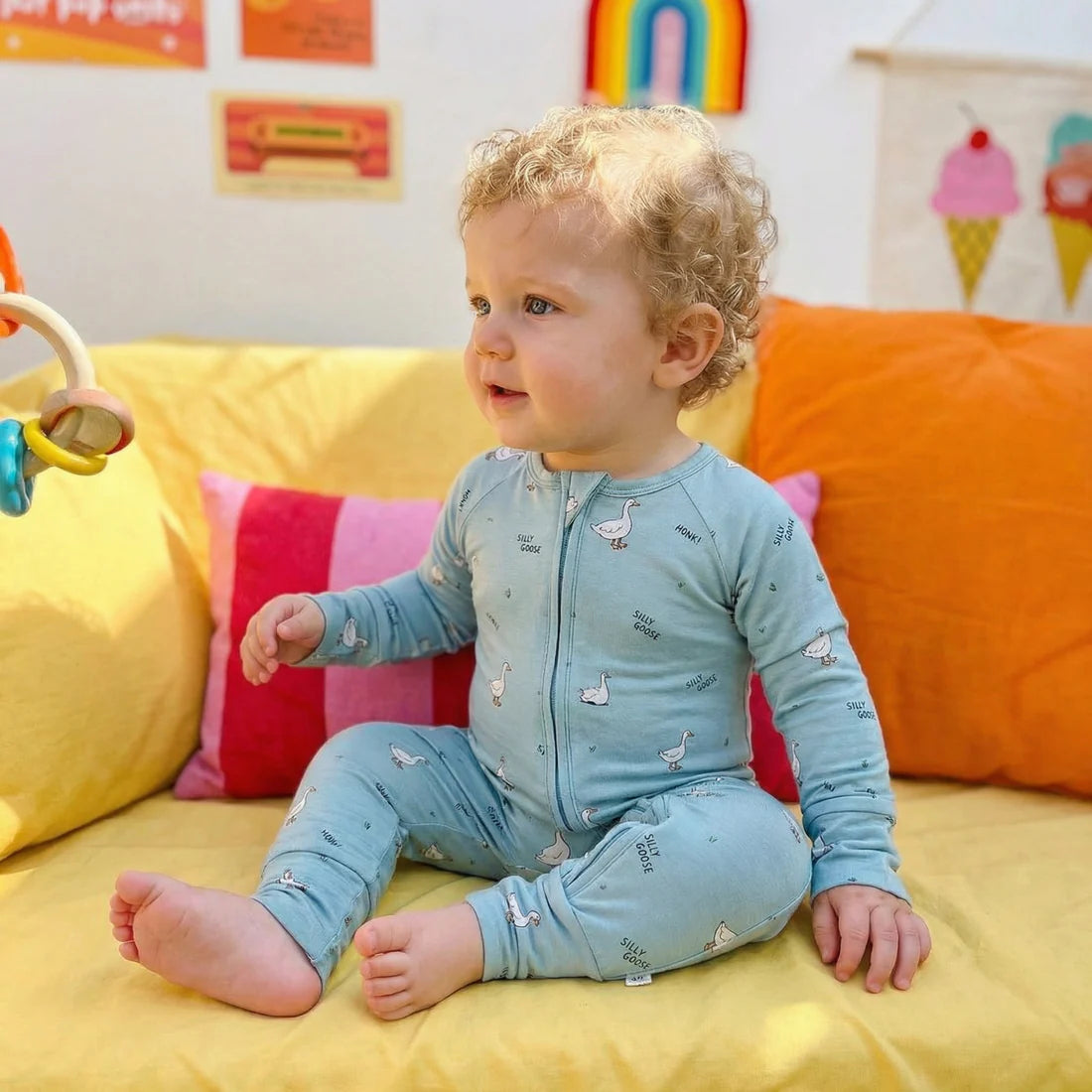 Bamboo 2 Way Romper - Silly Goose