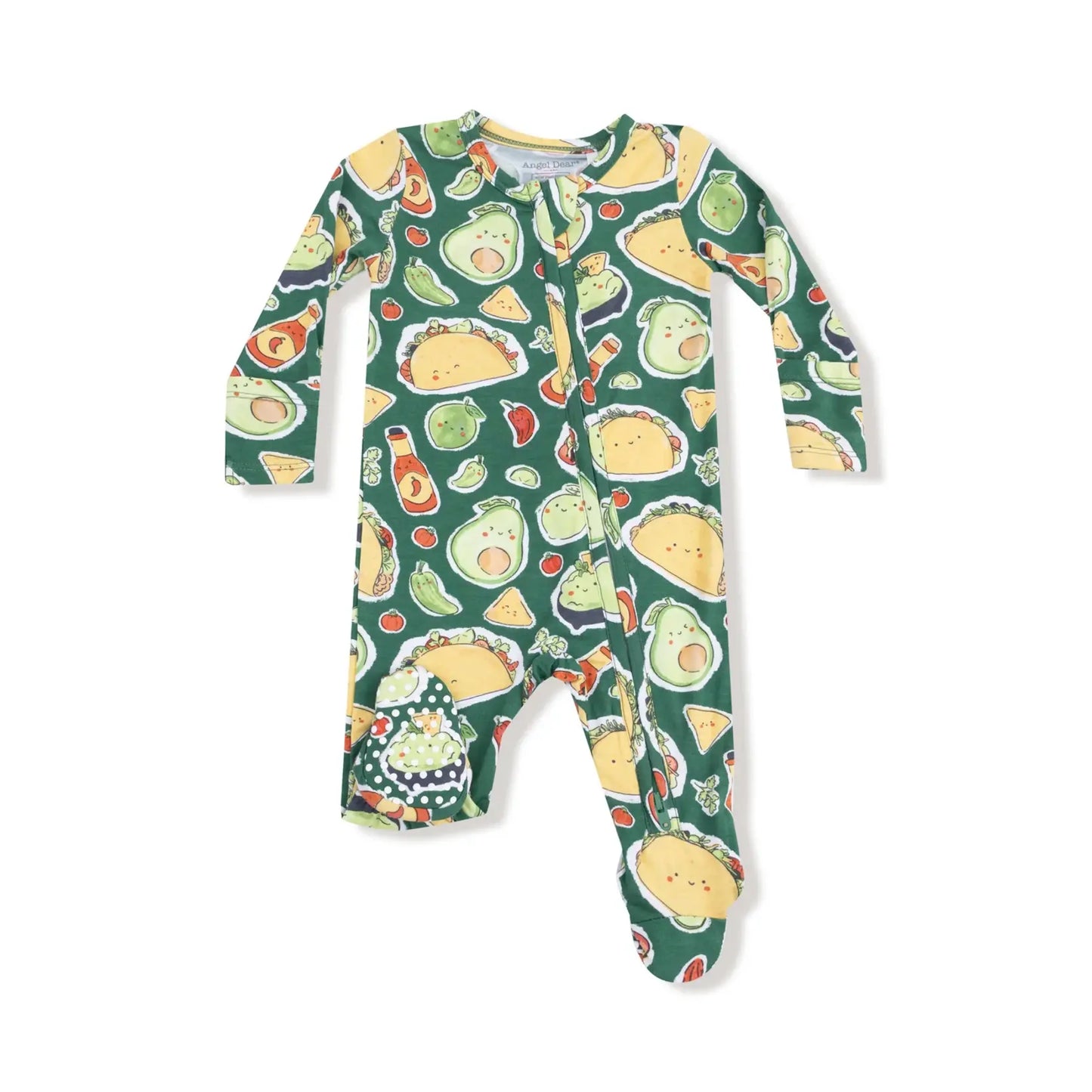 2 Way Zipper Footie - Happy Tacos