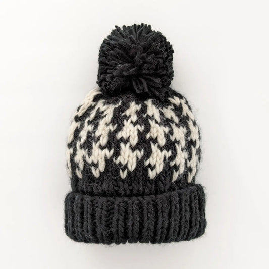 Knit Beanie - Houndstooth