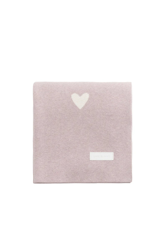 Knitted Blanket - Heart Ballerina Marle