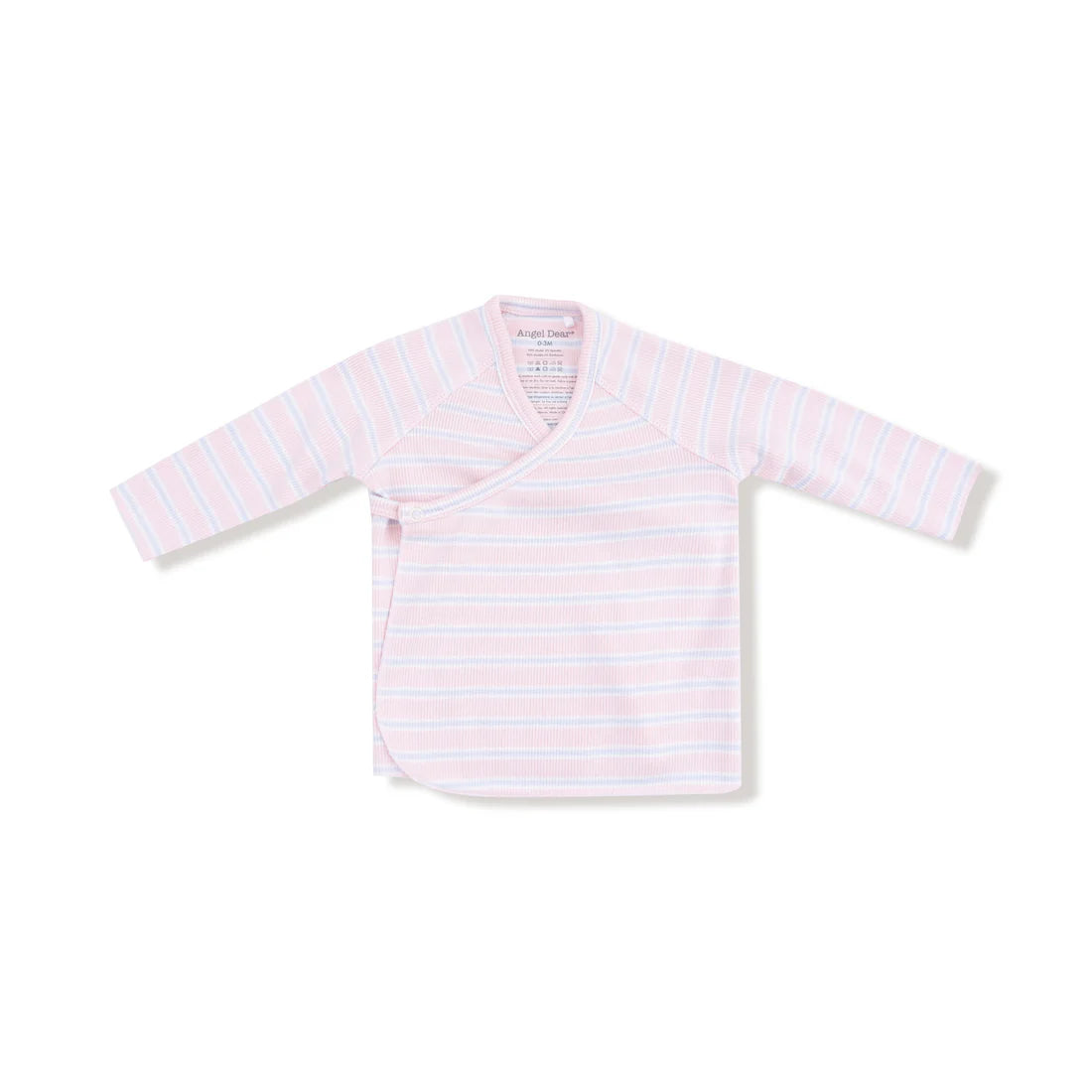 Kimono + Footed Pant - Pink Multi-Stripe