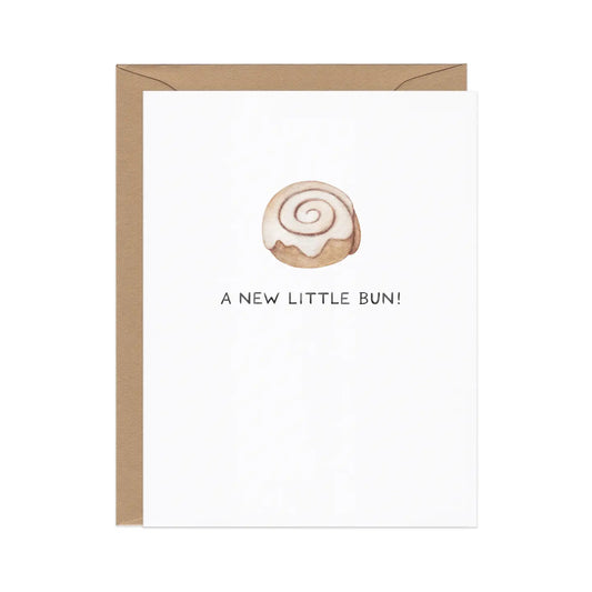 a new little bun — food pun card
