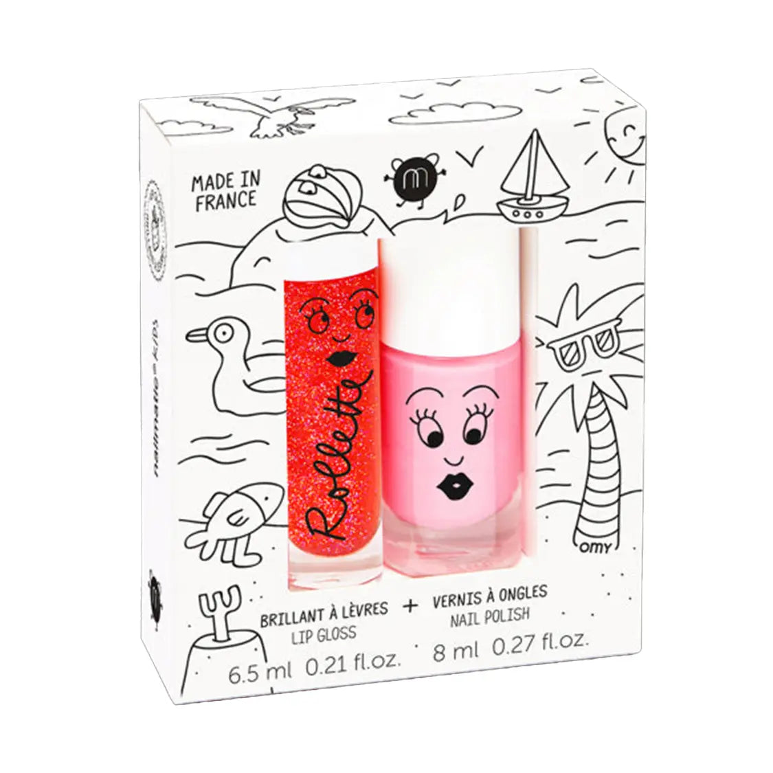 Nail Polish & Lip Gloss Set - Holidays
