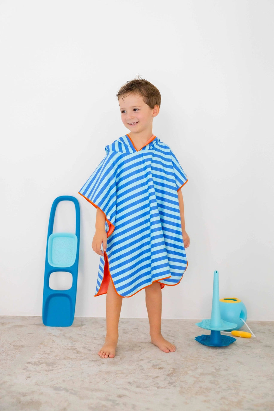 quut ponchos - ocean blue
