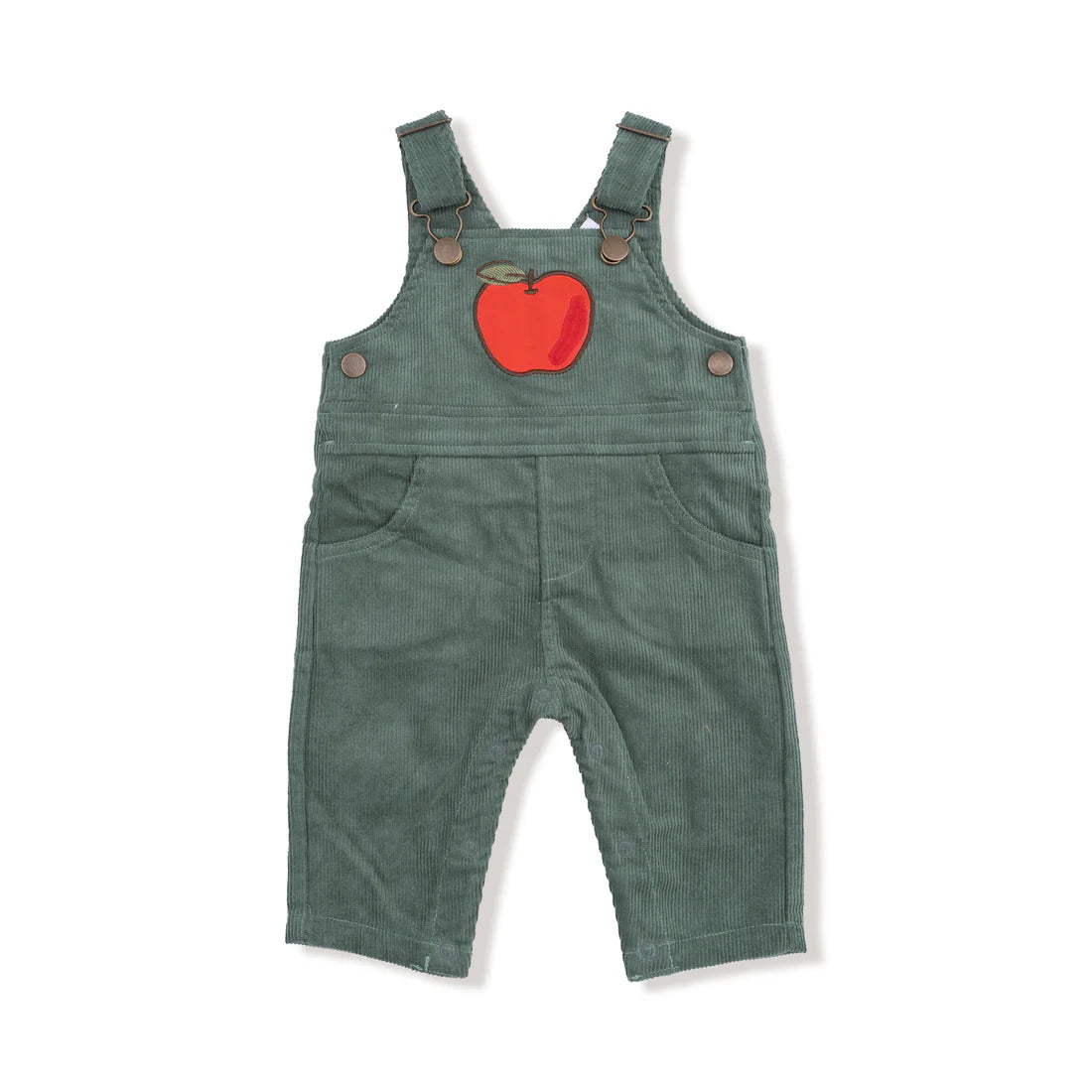 Classic Overalls in Dark Ivy - Tiny Apples