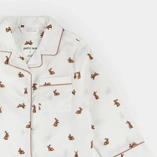 Pajama Set - Hoppy Bunnies