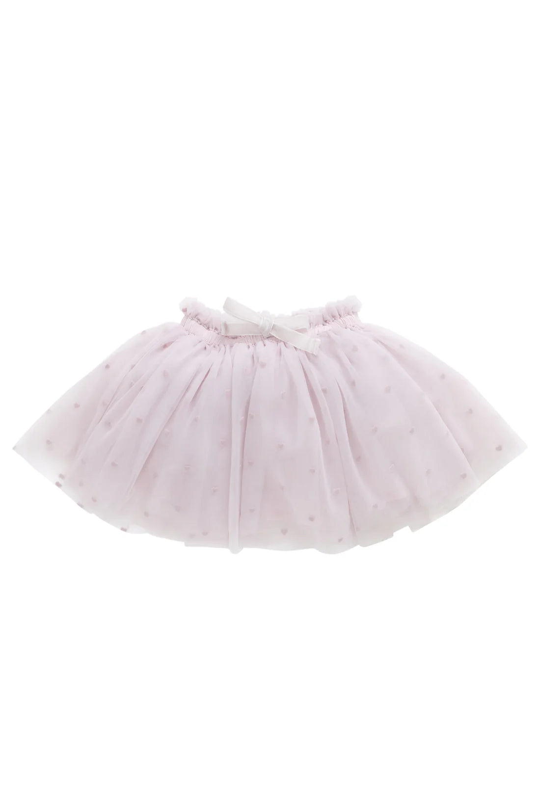 lottie skirt - petite heart flocking