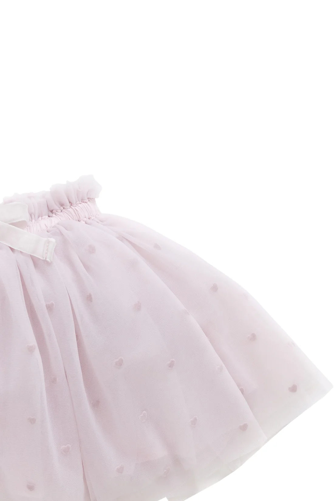 lottie skirt - petite heart flocking