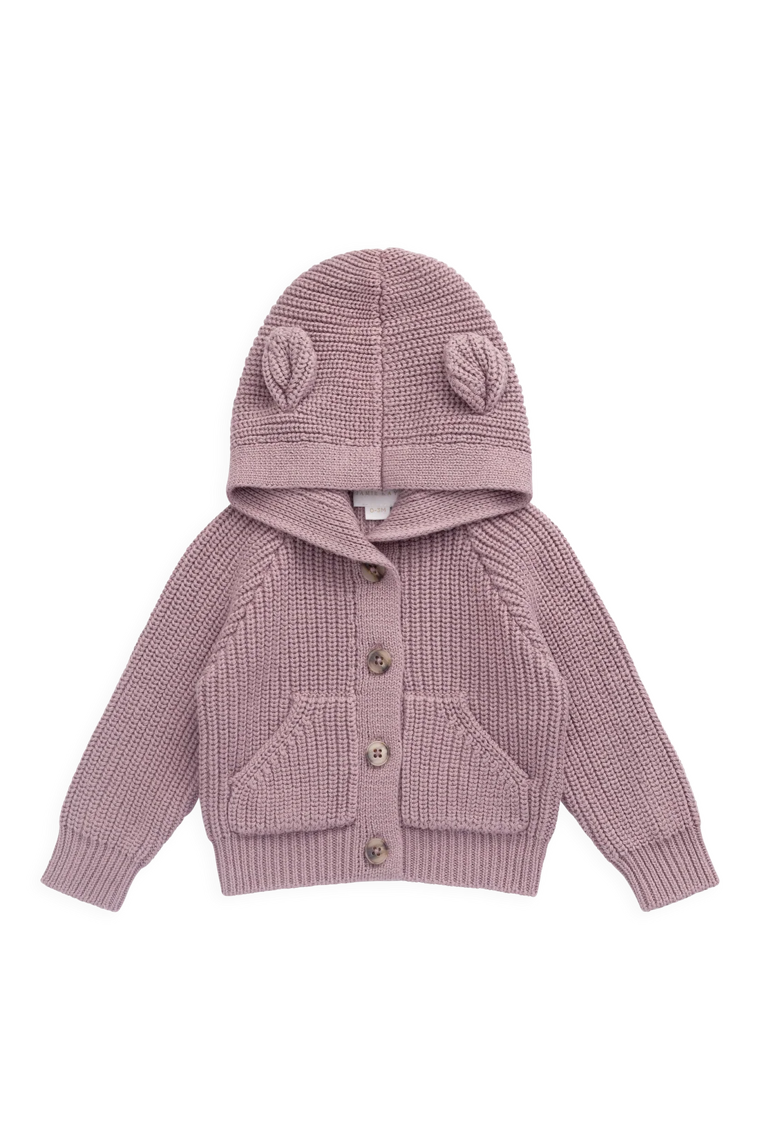 Bear Cardigan - Dreamy Pink