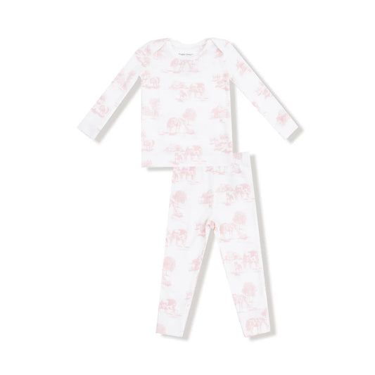 Loungewear Set - Pink Farm Toile