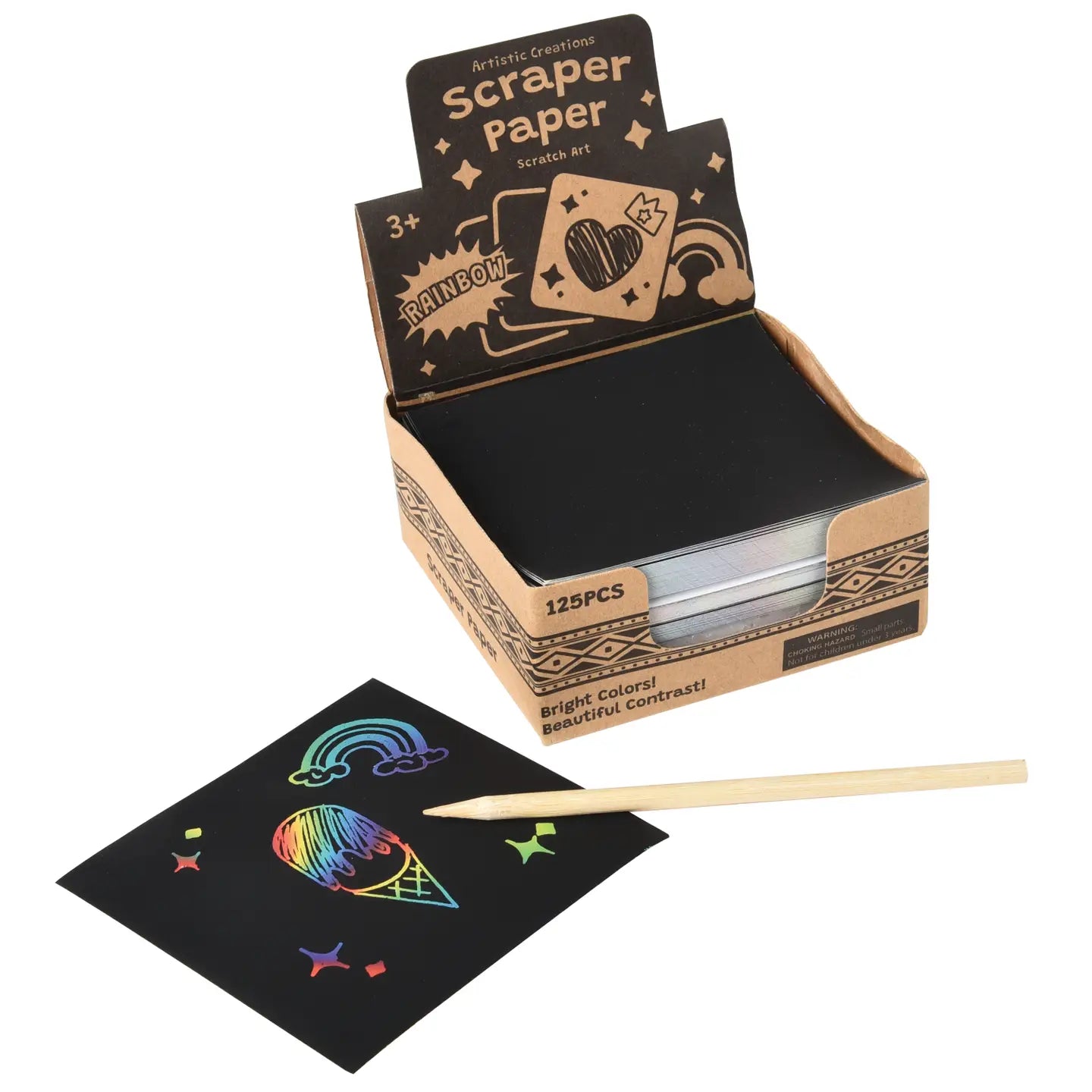 rainbow scraper make your own designs art set