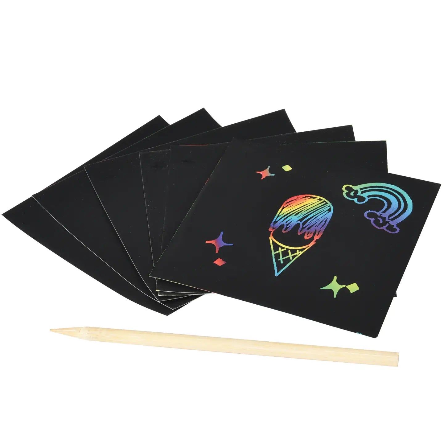 rainbow scraper make your own designs art set