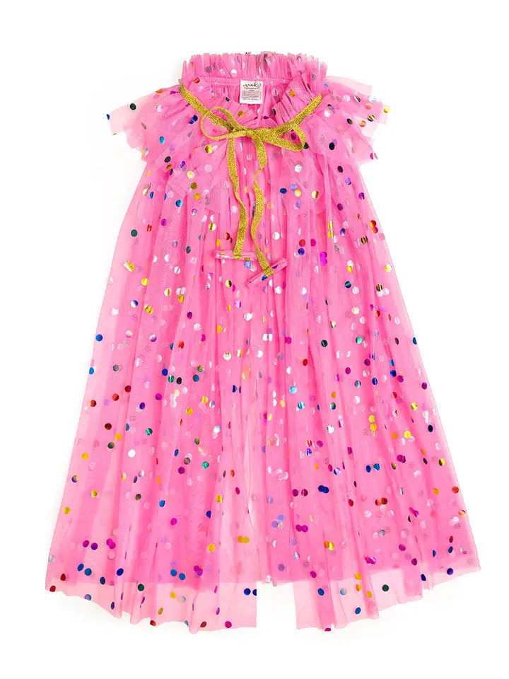 Raspberry Confetti Cape