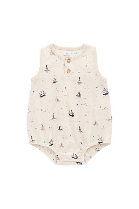Archie Playsuit - Sailing Day