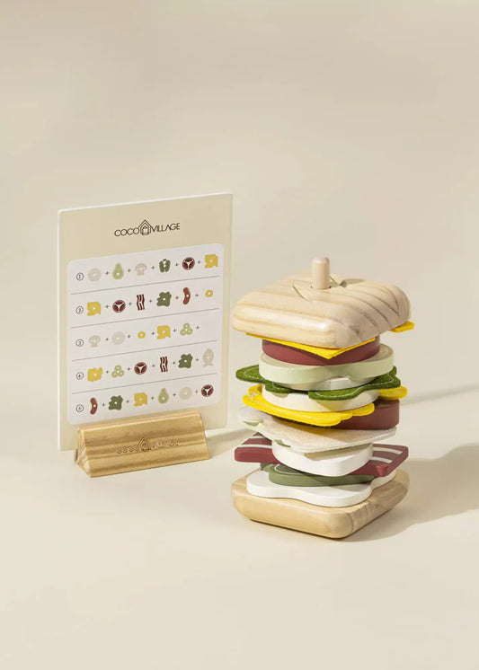 wooden stackable sandwich