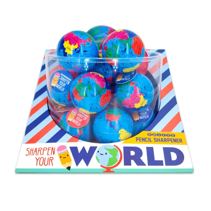 sharpen your world - globe pencil sharpener