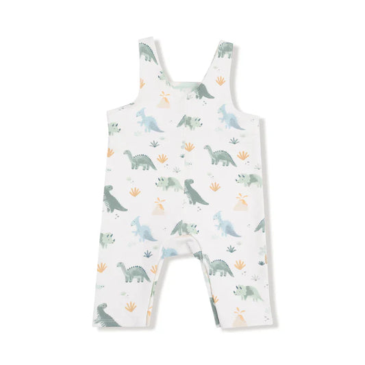 French Terry Overalls - Soft Dinos