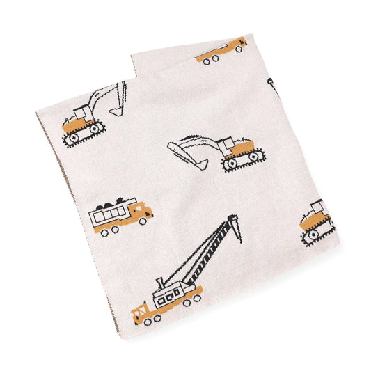 Knitted Blanket - Trucks