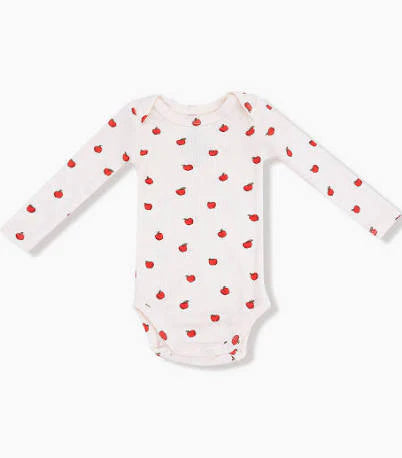 Long-Sleeve Bodysuit - Tiny Apples