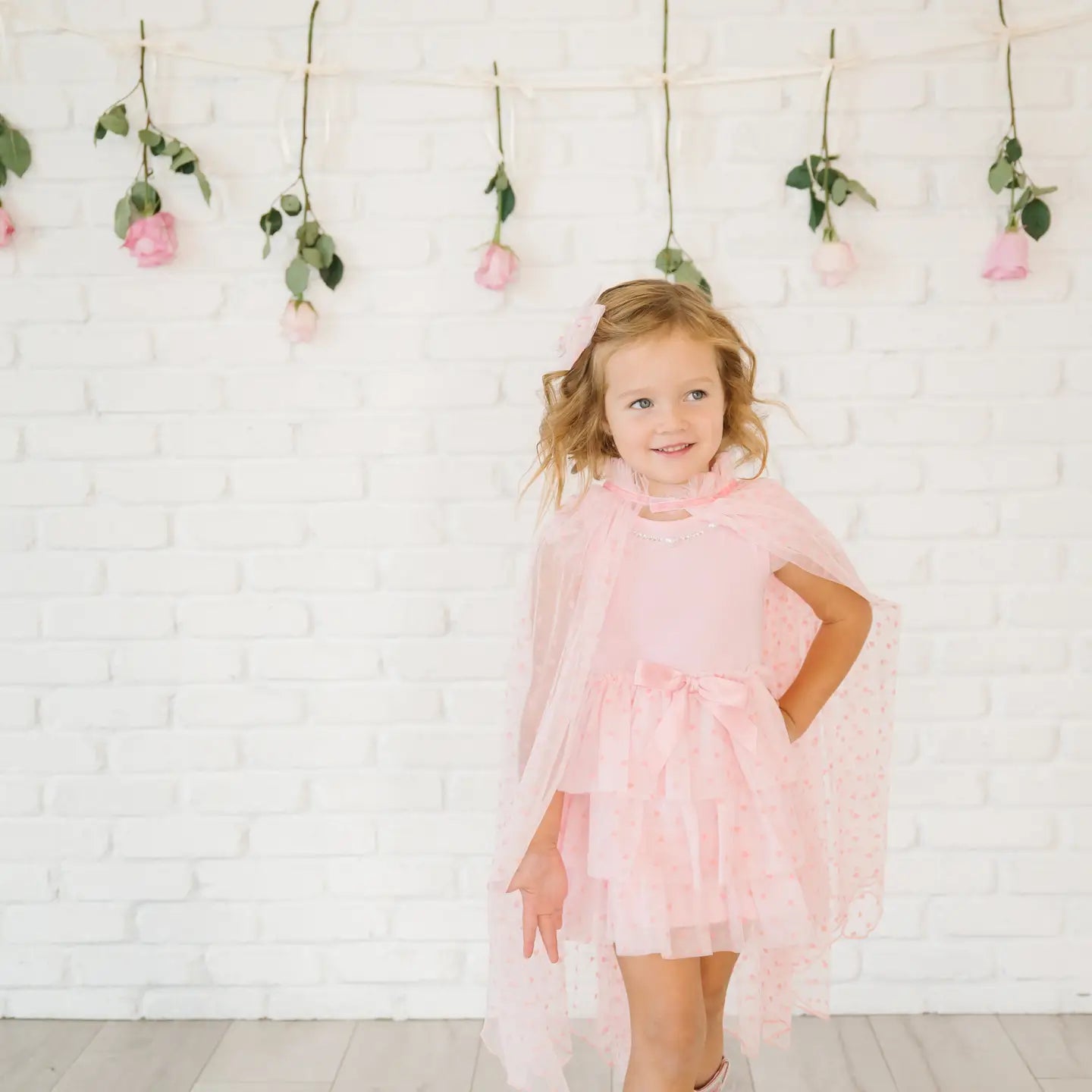flocked heart cape