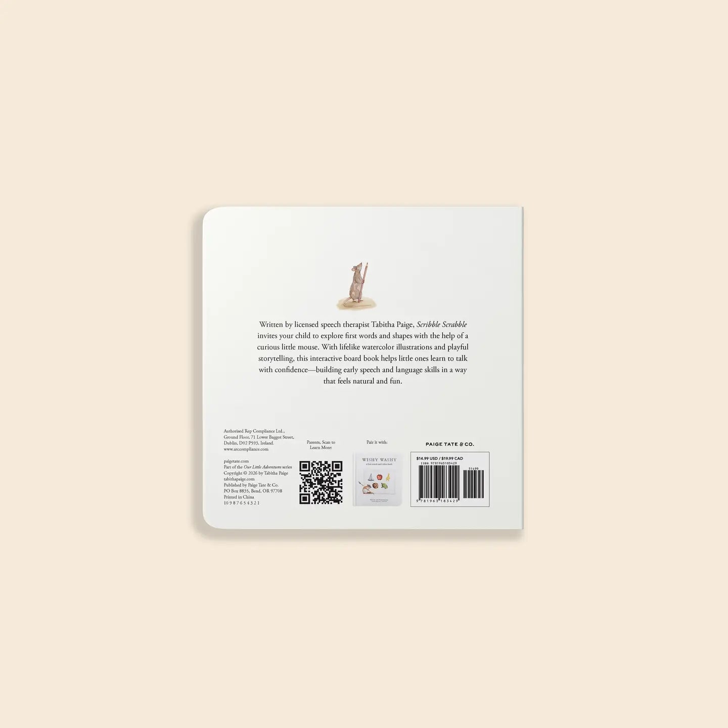 Scribble Scrabble: A Board Book of First Words and Shapes