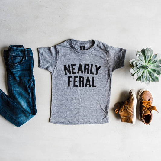 Nearly Feral Tee - Grey
