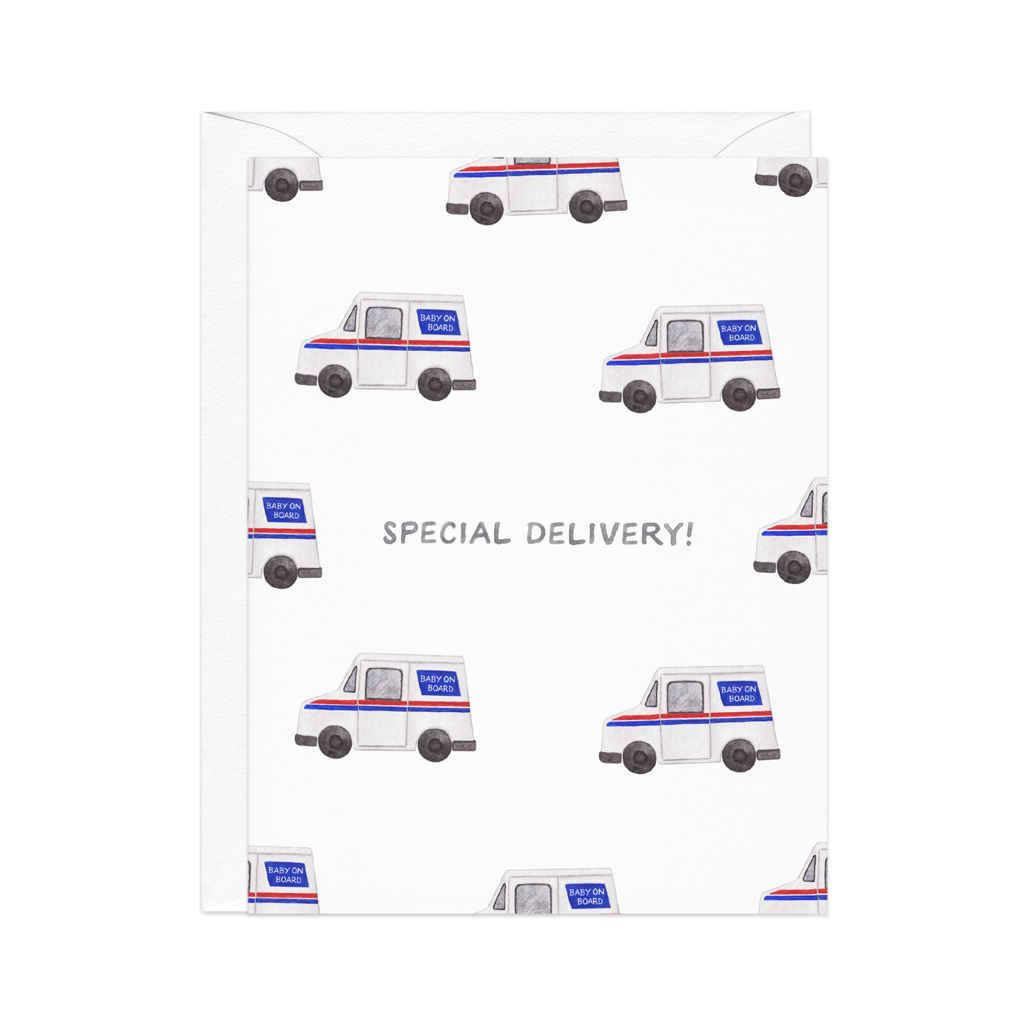 New Baby Card — Special Delivery Truck
