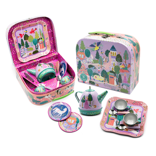 Musical Tin Tea Set - Fairytale