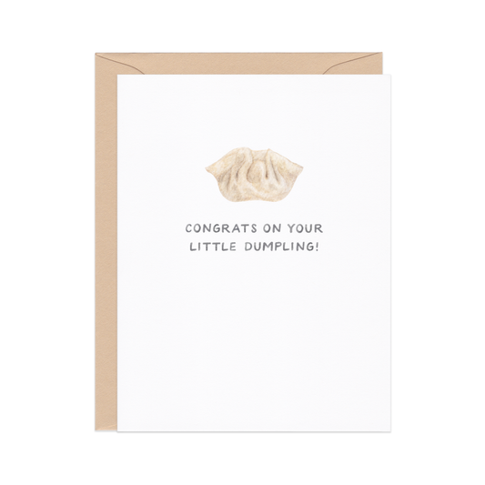 little dumpling — food pun card