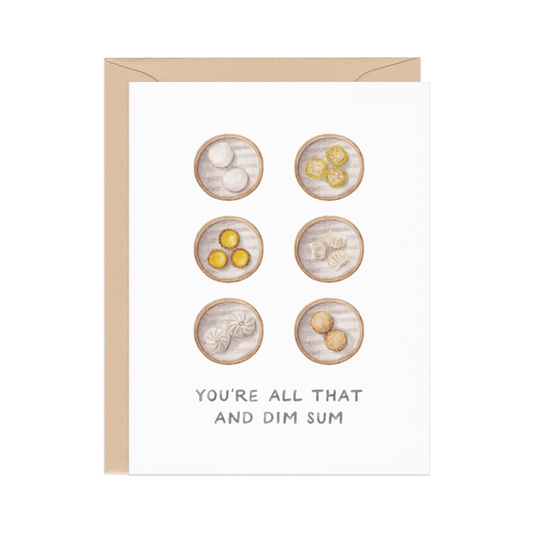 all that and dim sum — food pun card
